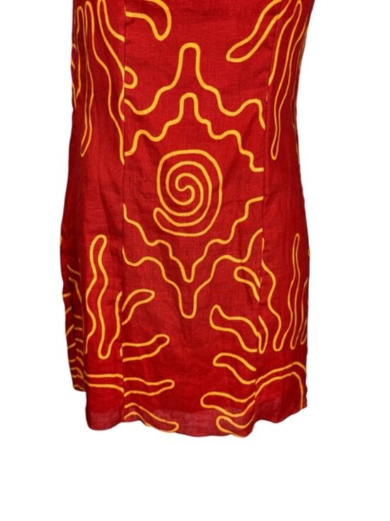 Cala de la Cruz Laia Red Mini Dress Detachable Straps NWT Size S - Picture 6 of 12